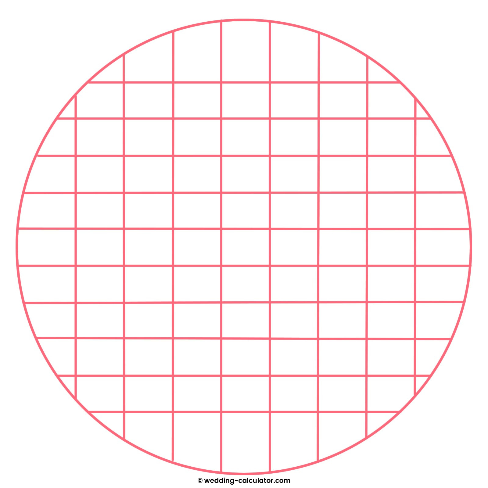 Ronde taart snijden in 79 stukken